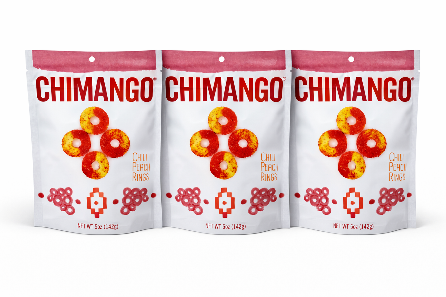 Chili Peach Rings 3 x 5oz bags